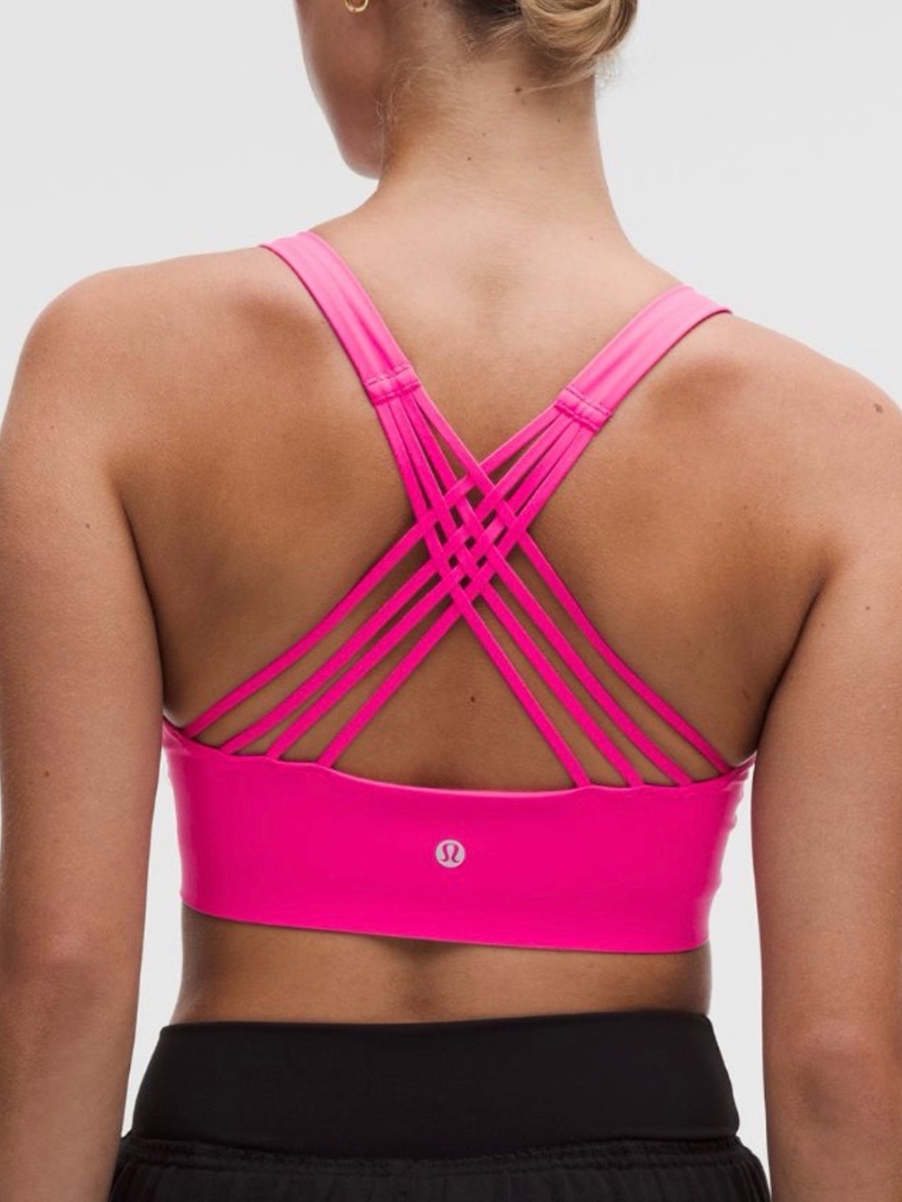 lululemon Flexyflex Strappy Back Sports Bra - Hot Pink D-DDD support NWT